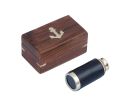 Solid Brass with Leather Spyglass