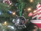 Cast Iron Ship Wheel Decorative Christmas Ornament 4"