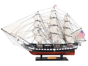 Wooden USS Constitution Tall Model Ship (size: 50")