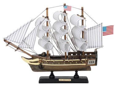 Wooden USS Constitution Tall Model Ship (size: 12")