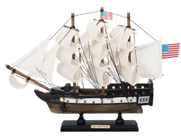 Wooden USS Constitution Tall Model Ship (size: 12" Limited)