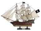 Wooden Caribbean Pirate Ship Model