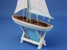 Wooden Decorative Model Sailboat 12"